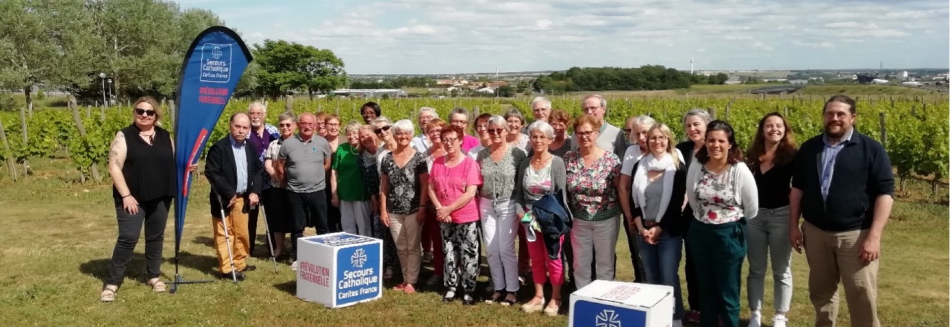 Les bénévoles responsables du Secours Catholique du Poitou ont partagé 2 jours de réflexions à Jaunay-Marigny, les 30 et 31 mai 